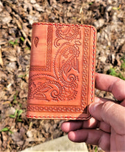 Handmade RAEDA Bandana Wallet, Antique Black, Red, Tan
