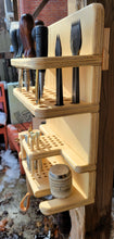Leatherworker tool organizer wood modular system