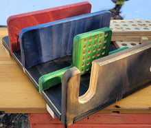 Leatherworker tool organizer wood modular system