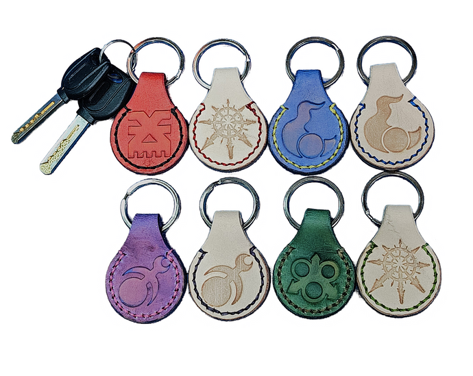 Handmade Keychain Leather Warhammer 40k Chaos Space Marine Set of 2
