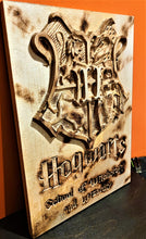 Hogwarts Harry Potter 3D Carve Wood Sign Wall Art Horde Man Cave