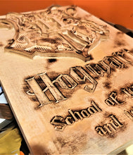 Hogwarts Harry Potter 3D Carve Wood Sign Wall Art Horde Man Cave