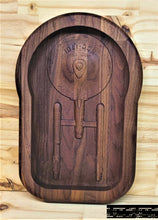 Star Trek Enterprise NCC 1701 3D Valet Tray Dump Cellphone Keys Cady Catchall Walnut Oak Cherry