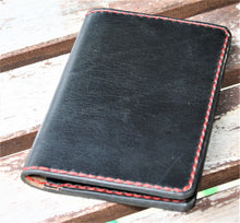 Handmade Cover or Wallet for Passport SINGRAPHUS Horween Leather Black Chromexcel