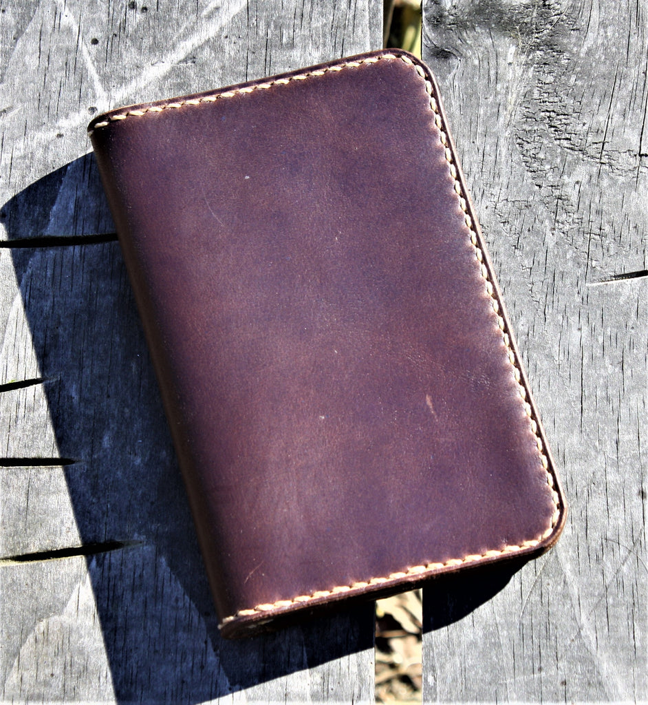 Handmade Genuine Leather Card Wallet HORWEEN Chromexcel