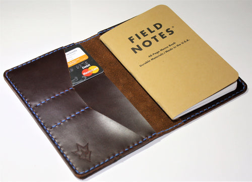 Handmade Leather Case Cover Field Notes SCRIBO Moleskine Oxblood York Wallet Burgundy