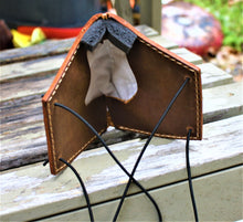 JP Leathercraft handmade face mask, Protective mask with filters, face shield, Sunset Oil Tan