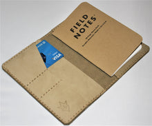 Handmade Field Notes Cover Wallet SCRIBO Desert Tan Tactical Combat boot Leather U.S. Army