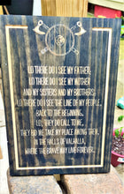 Viking Prayer Carve Wood Sign Wall Art Man Cave Norse