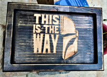 The Mandalorian This Is The Way Valet Tray Dump Cellphone Keys Cady Baltic Birch Black Distressed