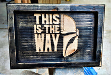 The Mandalorian This Is The Way Valet Tray Dump Cellphone Keys Cady Baltic Birch Black Distressed