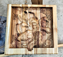Odin Crow Vikings Valet  Catchall Tray Dump Cellphone Keys Cady Acacia Natural