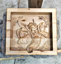 Odin Crow Vikings Valet  Catchall Tray Dump Cellphone Keys Cady Baltic Birch Natural