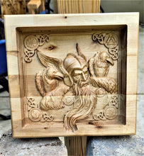 Odin Crow Vikings Valet  Catchall Tray Dump Cellphone Keys Cady Baltic Birch Natural