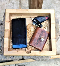Odin Crow Vikings Valet  Catchall Tray Dump Cellphone Keys Cady Baltic Birch Natural