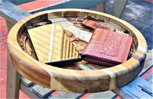 Predator Valet 3D carve Wood Catchall Tray Dump Cellphone Keys Cady Acacia Natural