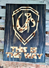 Star Wars The Mandalorian Carve Wood Sign Wall Art Man Cave Grogu Mudhorn Clan