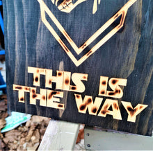 Star Wars The Mandalorian Carve Wood Sign Wall Art Man Cave Grogu Mudhorn Clan