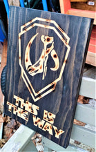 Star Wars The Mandalorian Carve Wood Sign Wall Art Man Cave Grogu Mudhorn Clan