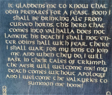 Viking Ragnar Death Speech Carve Wood Sign Wall Art Man Cave Norse