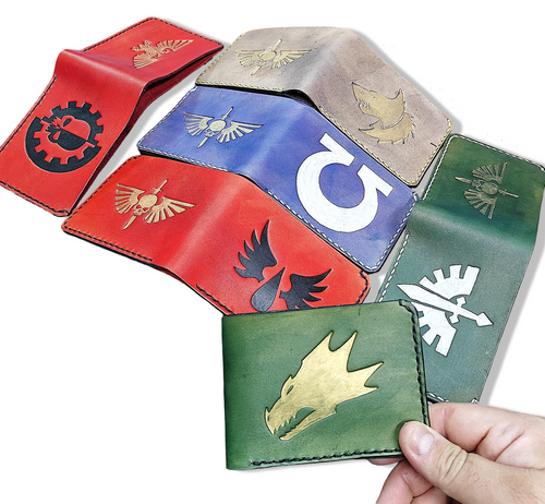 Handmade JP Leathercraft Warhammer 40k Bifold Wallet