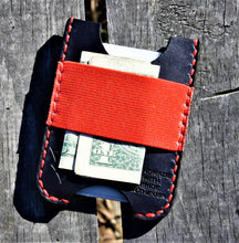 Handmade Leather Minimalist Wallet MINUS Black Mandalorian Boba Fett