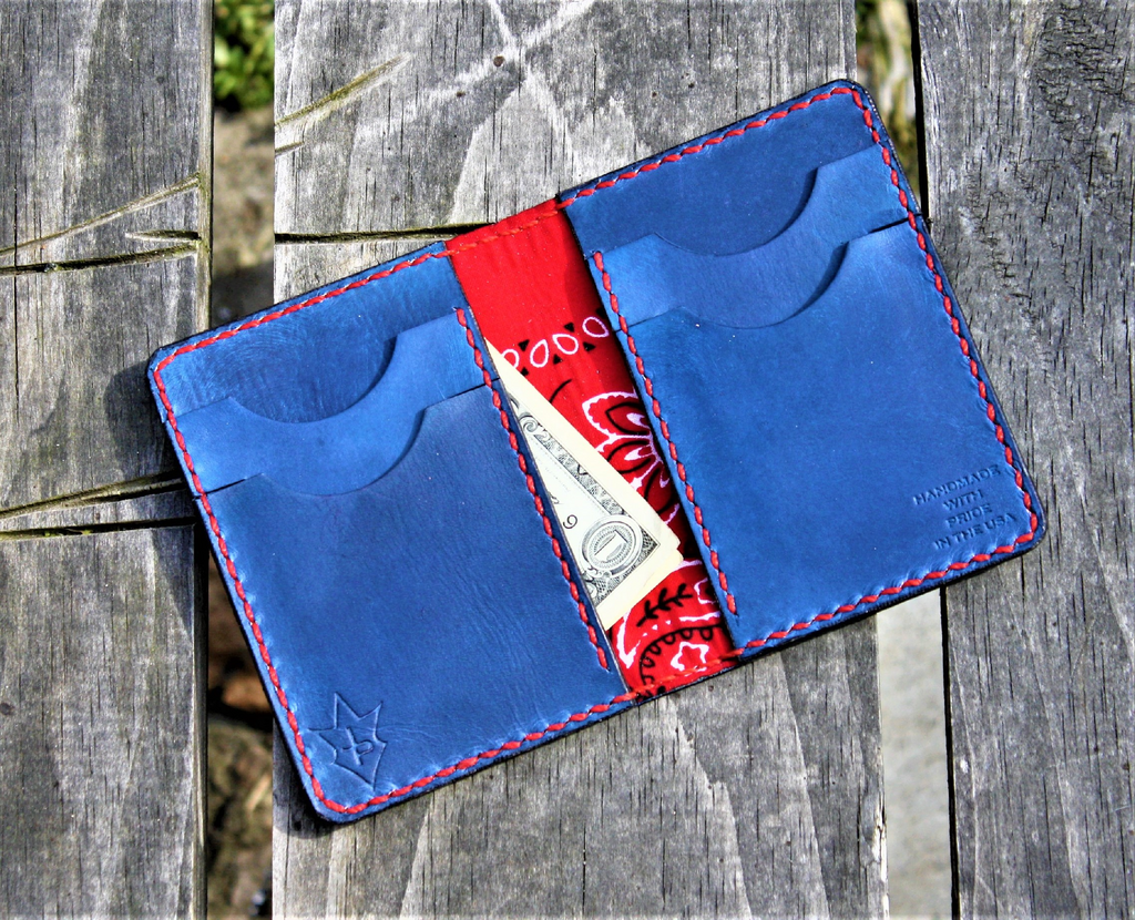 Portefeuille Chaîne En Cuir JP Leathercraft Raeda - Bandana Bronzé Noir Bordeaux