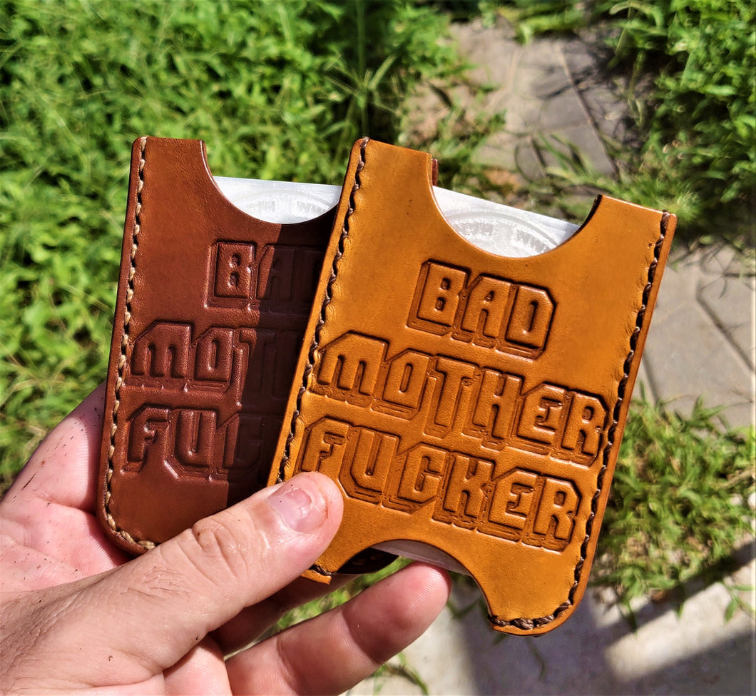 Handmade Leather Minimalist Wallet MINUS BMF