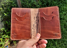 Leathercraft RAEDA Leather Wallet Wickett and Craig Medium Brown We The People USA