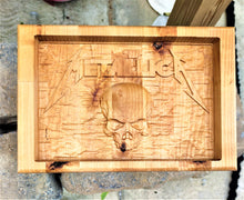 Valet Catchall Dump Tray 3D wood carving Metallica Baltic Birch wood 12x8
