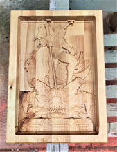 Spawn Valet 3D carve Wood Catchall Tray Dump Cellphone Keys Cady Baltic Birch Natural
