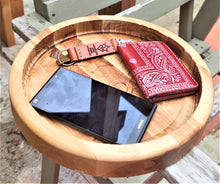Samurai Valet 3D carve Wood Catchall Tray Dump Cellphone Keys Cady Baltic Birch Natural