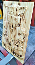 The Mandalorian 3D Carve Wood Sign Wall Art Baby Yoda Man Cave Este es el camino